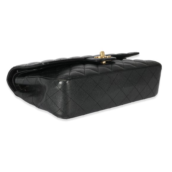 Chanel Black Quilted Caviar Medium Double Flap Bag - Picture 4 of 8